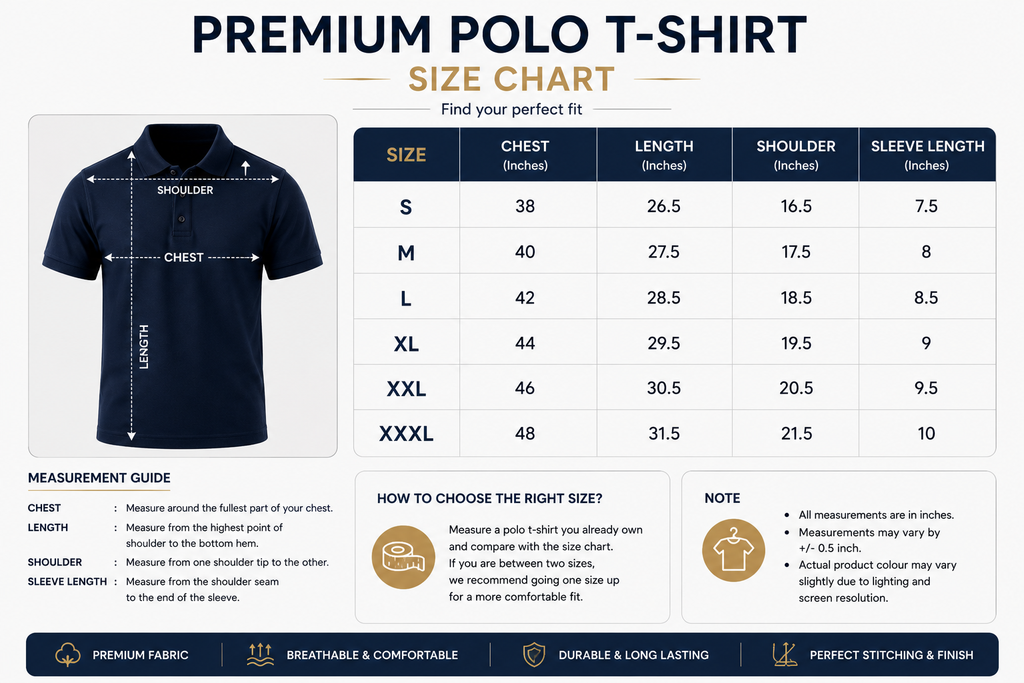 Premium Polo Uniform T-Shirt