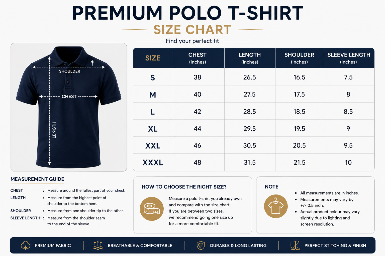 Premium Polo Uniform T-Shirt