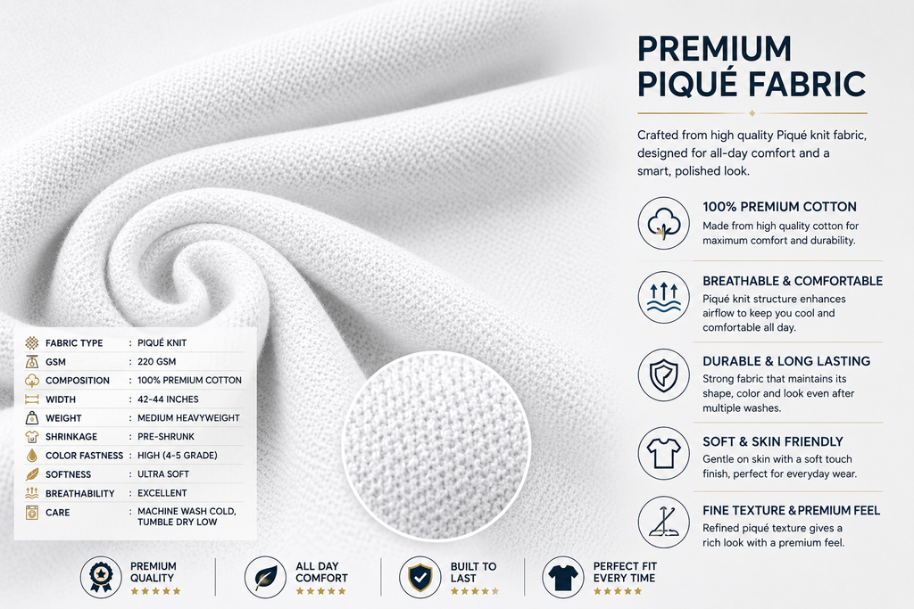 Premium Round Neck T-Shirt | Custom Logo Printing
